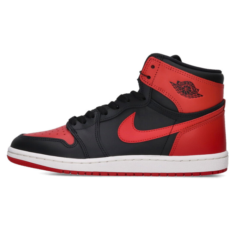 ナイキ NIKE　 サイズ:28.5cm AIR JORDAN 1 HIGH 85 BRED HV6674-067 エアジョーダンワンハイ85ブレッドスニーカー(ブラック×レッド)【700152】【BS99】【メンズ】【小物】【中古】bb409#rinkan*S