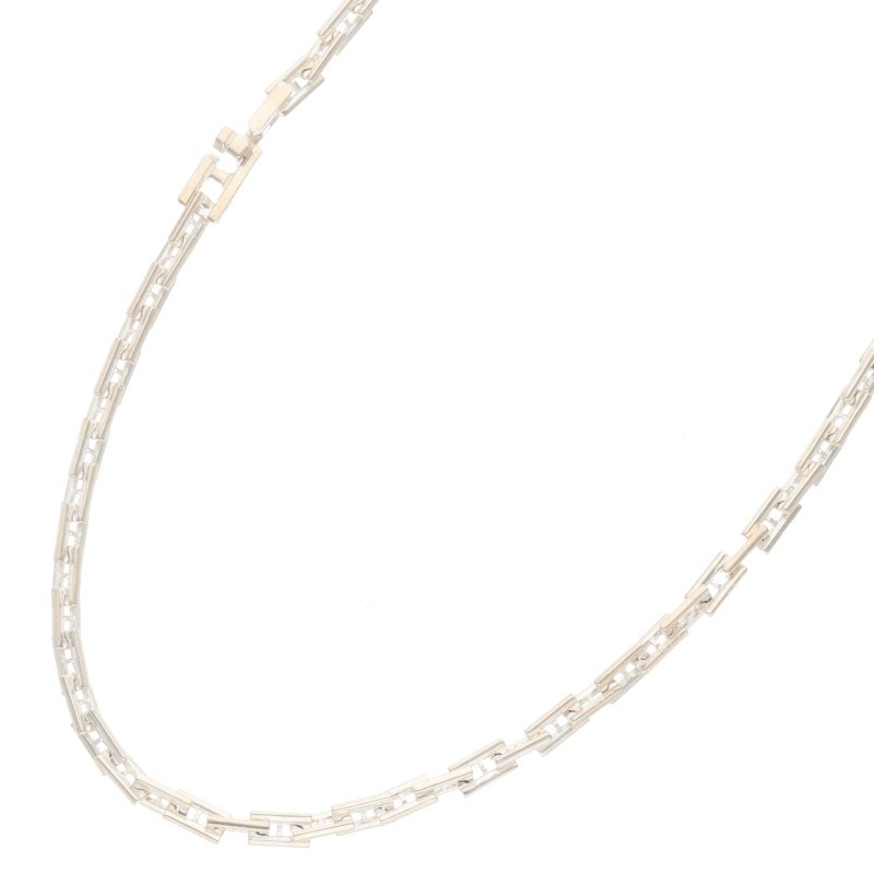 エルメス HERMES　 サイズ:42cm ヘラクレス シルバーネックレス(シルバー 9.27g)【400152】【SB01】【小物】【中古】bb428#rinkan*B