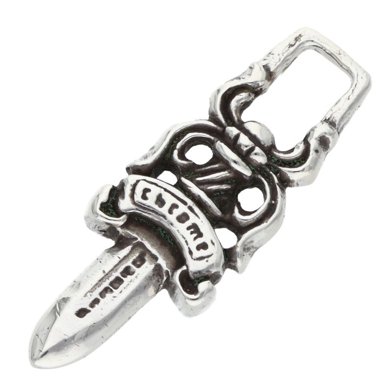 クロムハーツ Chrome Hearts   #5DAGGER ZIP1 #5ダガーチャーム シルバーネックレストップ(シルバー 5.67g)【900152】【SJ02】【小物】【中古】bb76#rinkan*B