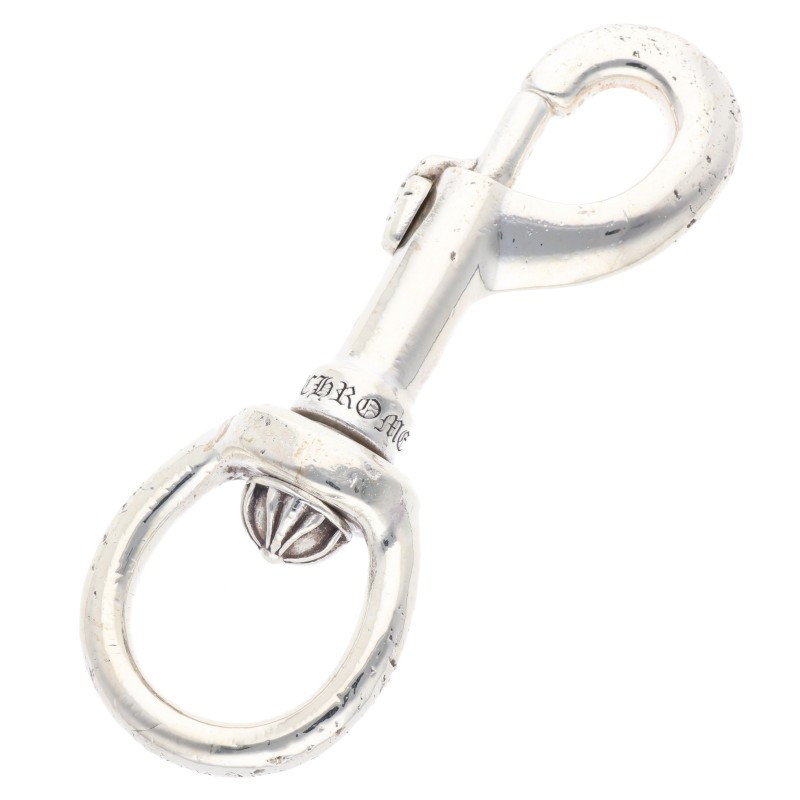 クロムハーツ Chrome Hearts　 CLIP SWIVEL XL クリップスイベルXL フレアニーレバーシルバーキーチェーンウォレットチェーン(シルバー 123.64g)【310152】【SS07】【小物】【中古】bb92#rinkan*B