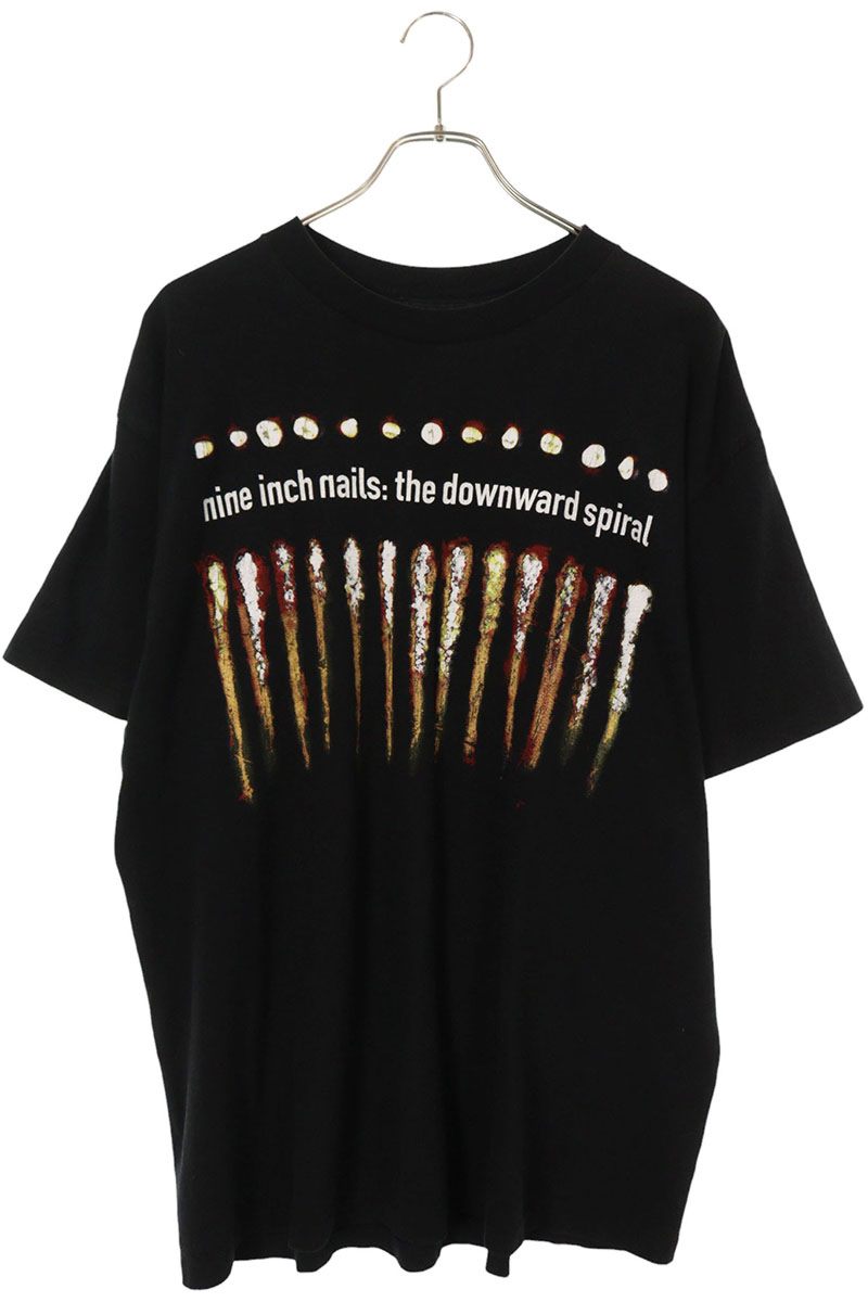 ヴィンテージ VINTAGE　 サイズ:XL NINE INCH NAILS ナインインチネイルズ DOWNWARD SPIRALプリントTシャツ(ブラック)【213062】【OM10】【メンズ】【中古】bb170#rinkan*C