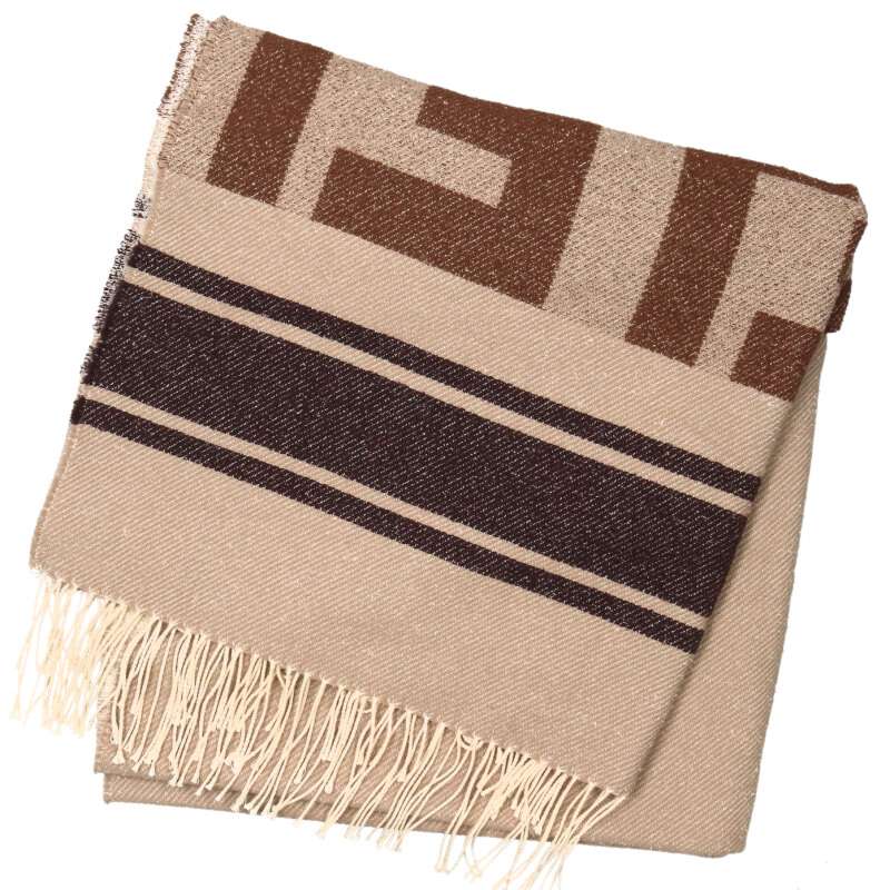 楽天市場】フェンディ タオル ビーチタオル FFロゴ ネイビー ホワイト