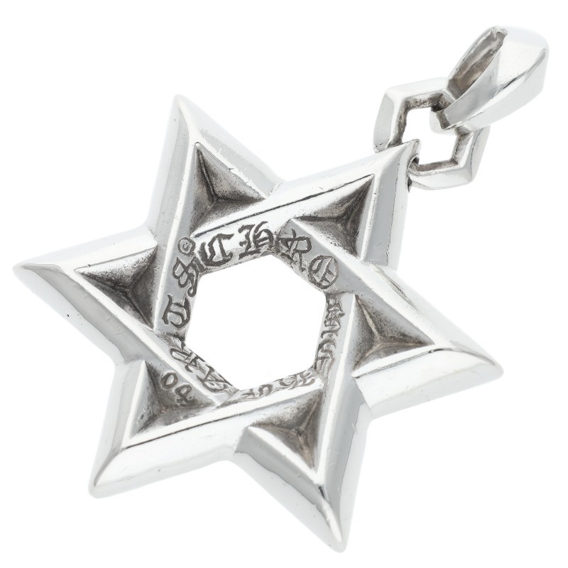 クロムハーツ スターオブダビデ シルバーネックレストップ チャーム CHROME HEARTS クロムハーツ（原本無） STAR OF DAVID スターオブ