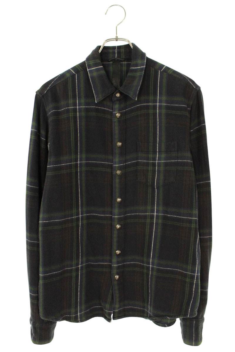 楽天市場】CHROME HEARTS Loose Ends Quilted Check Shirt クロム