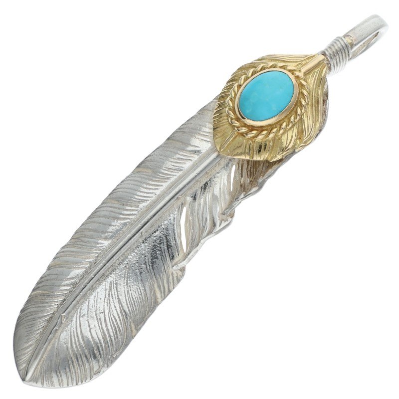 楽天市場】ゴローズ goro's 金縄ターコイズハートフェザー 左向き