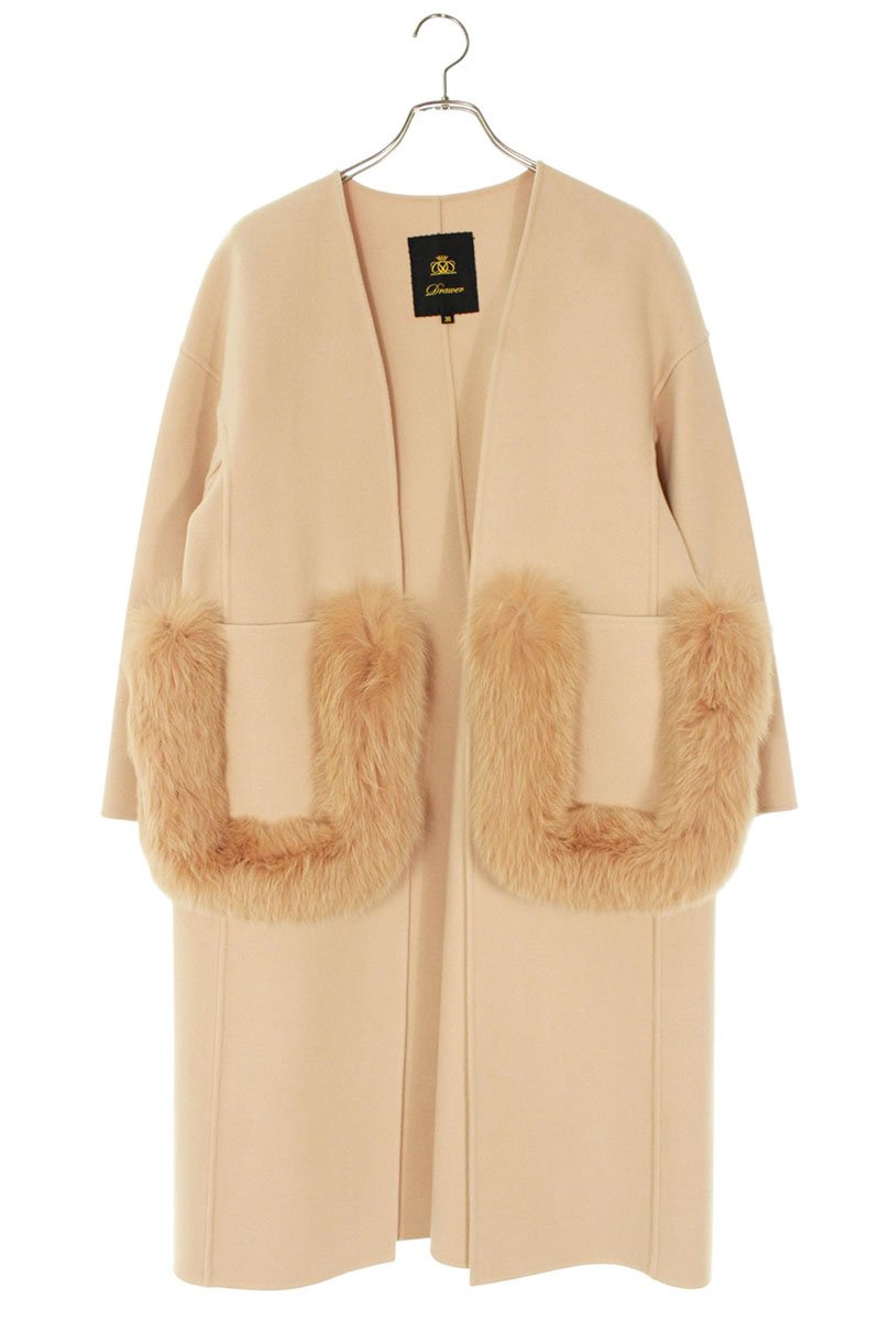 楽天市場】Drawer ドゥロワー ウール ケヌキ フォックス ファー