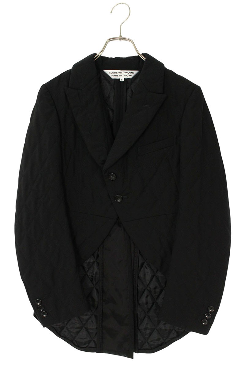 コムデギャルソンコムデギャルソン COMME des GARCONSCOMME des GARCONS　 サイズ:S 13AW RL-J050 AD2013ウールキルティング燕尾ジャケット(ブラック)【101152】【BS99】【レディース】【中古】bb51#rinkan*B