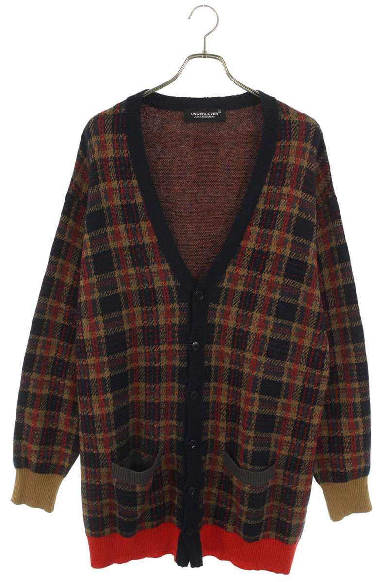 UNDERCOVER ダメージ加工 カーディガン サイズ2 グリーン UNDERCOVER ダメージ加工 カーディガン サイズ2 グリーン