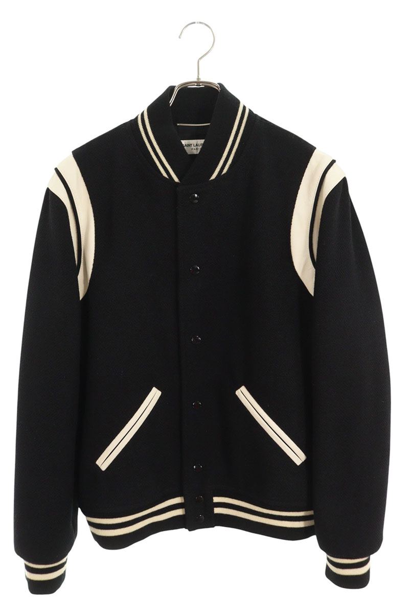 SAINT LAURENT スタジャン ブラック/ホワイト サイズ44 SAINT LAURENT スタジャン ブラック/ホワイト サイズ44 SAINT LAURENT