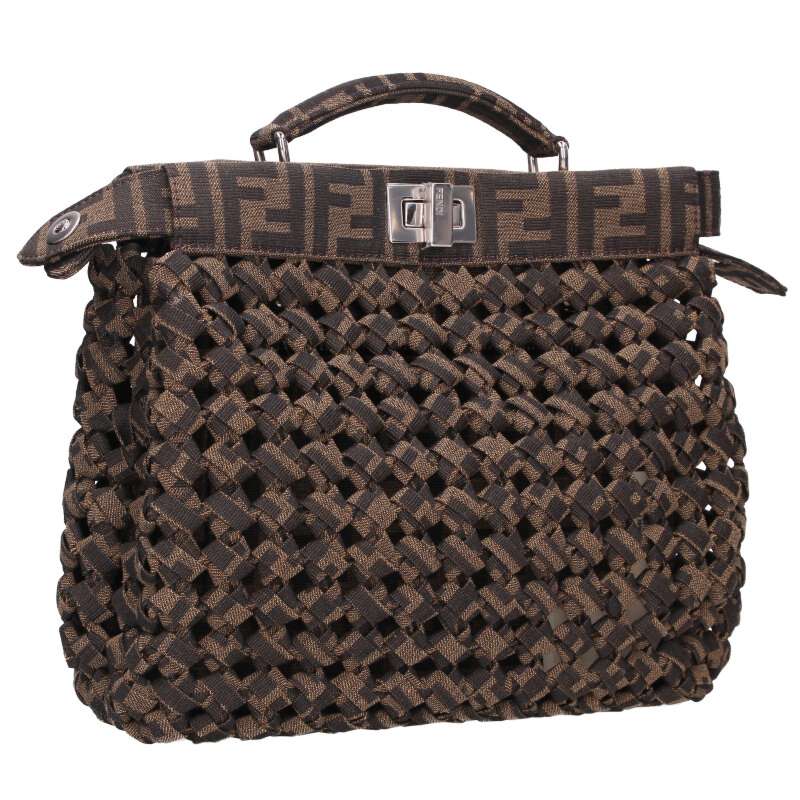 フェンディ FENDI　 7VA530 アイシーユーミニ ズッカ柄ハンドバッグ(ブラウン)【720152】【BS99】【小物】【中古】bb132#rinkan*C