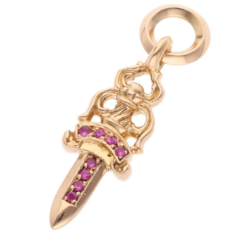 楽天市場】クロムハーツ【CHROMEHEARTS】【22K】【ピンクサファイヤ