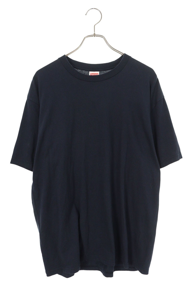 シュプリーム SUPREME　 サイズ:L 25SS Tape Tee テープTシャツ(ネイビー)【103062】【SB01】【メンズ】【中古】bb212#rinkan*A