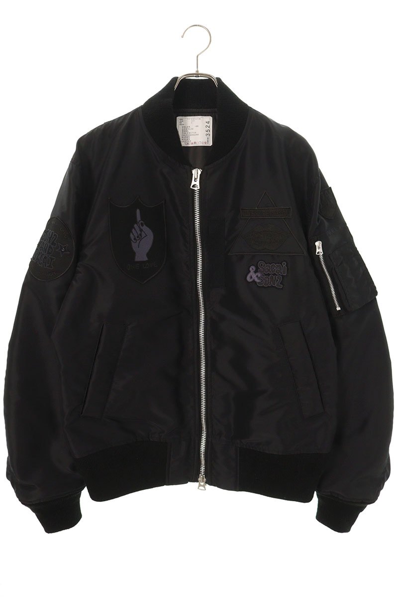 sacai × ACRONYM® BOMBER JACKET 黒 Mサイズ 美品 Sacai - Sacai x Acronym ボンバージャケット | HBX