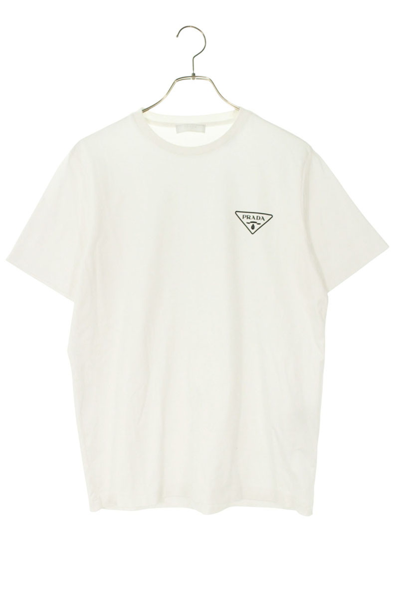【美品】PRADA プラダ　白　ホワイト Tシャツ エンボスロゴ 楽天市場】PRADA(プラダ) エンボスロゴTシャツ トップス アパレル