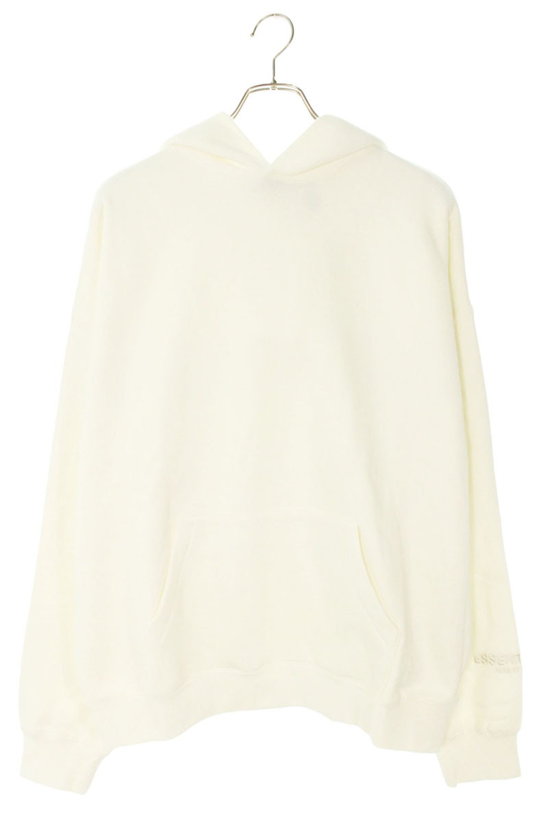 フォグ FOG サイズ:M ESSENTIALS バックロゴプリントパーカー(ホワイト)【820152】【BS55】【メンズ】【中古】bb384#rinkan*A|RINKAN