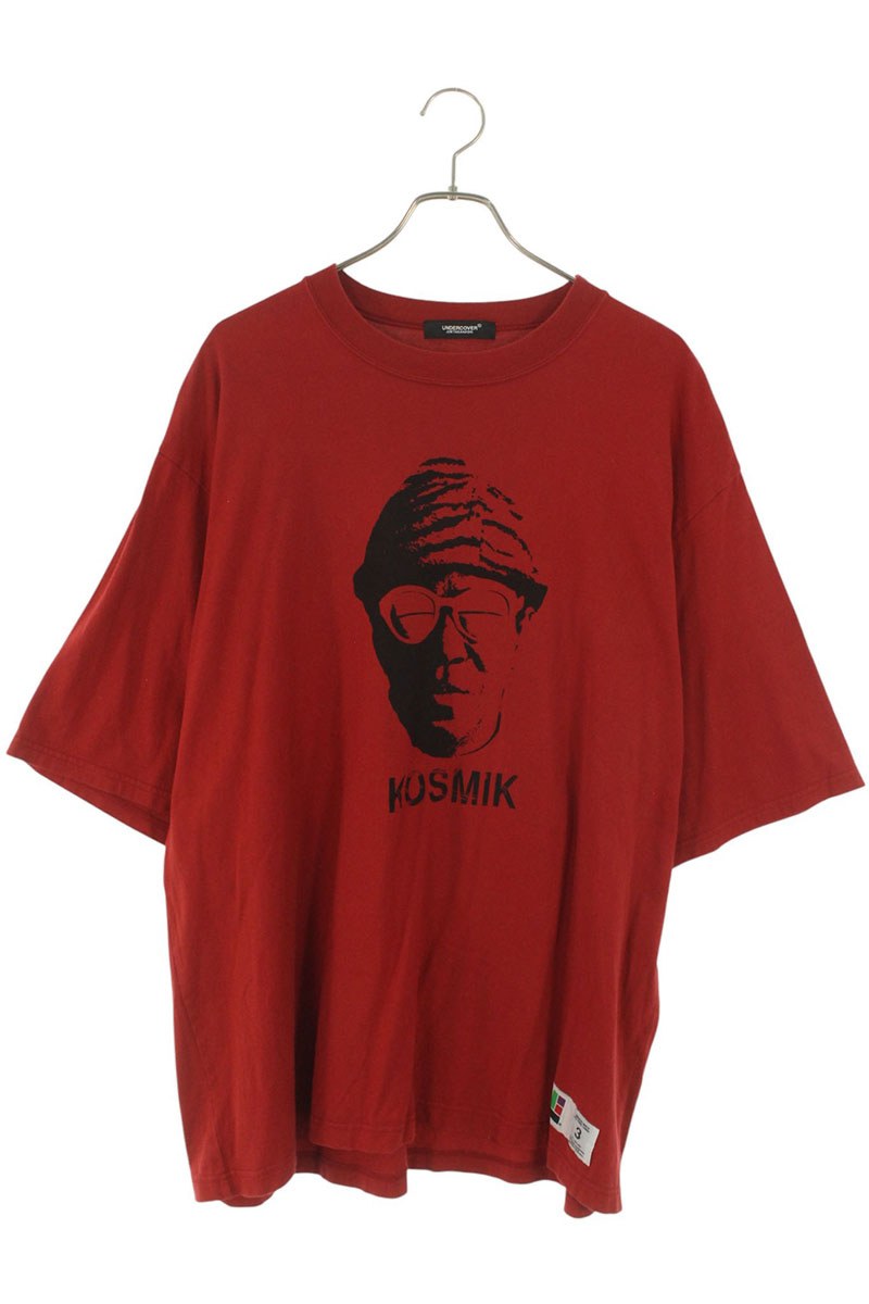 アンダーカバー UNDERCOVER　 サイズ:3 UC1C4806-3 プリントTシャツ(レッド)【030152】【BS99】【メンズ】【中古】bb177#rinkan*B