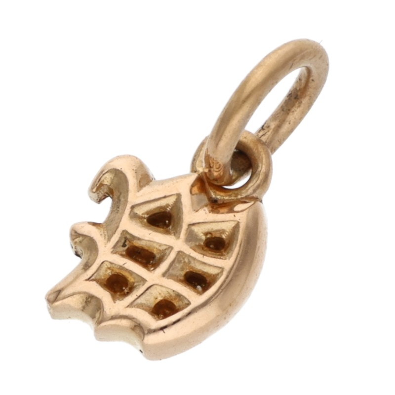 クロムハーツ Chrome Hearts 22K STACK ALPHABET アルファベットスタックチャーム Wイニシャルゴールドネックレストップ(イエローゴールド 1.19g)【101152】【SS07】【小物】【中古】bb62#rinkan*B |RINKAN
