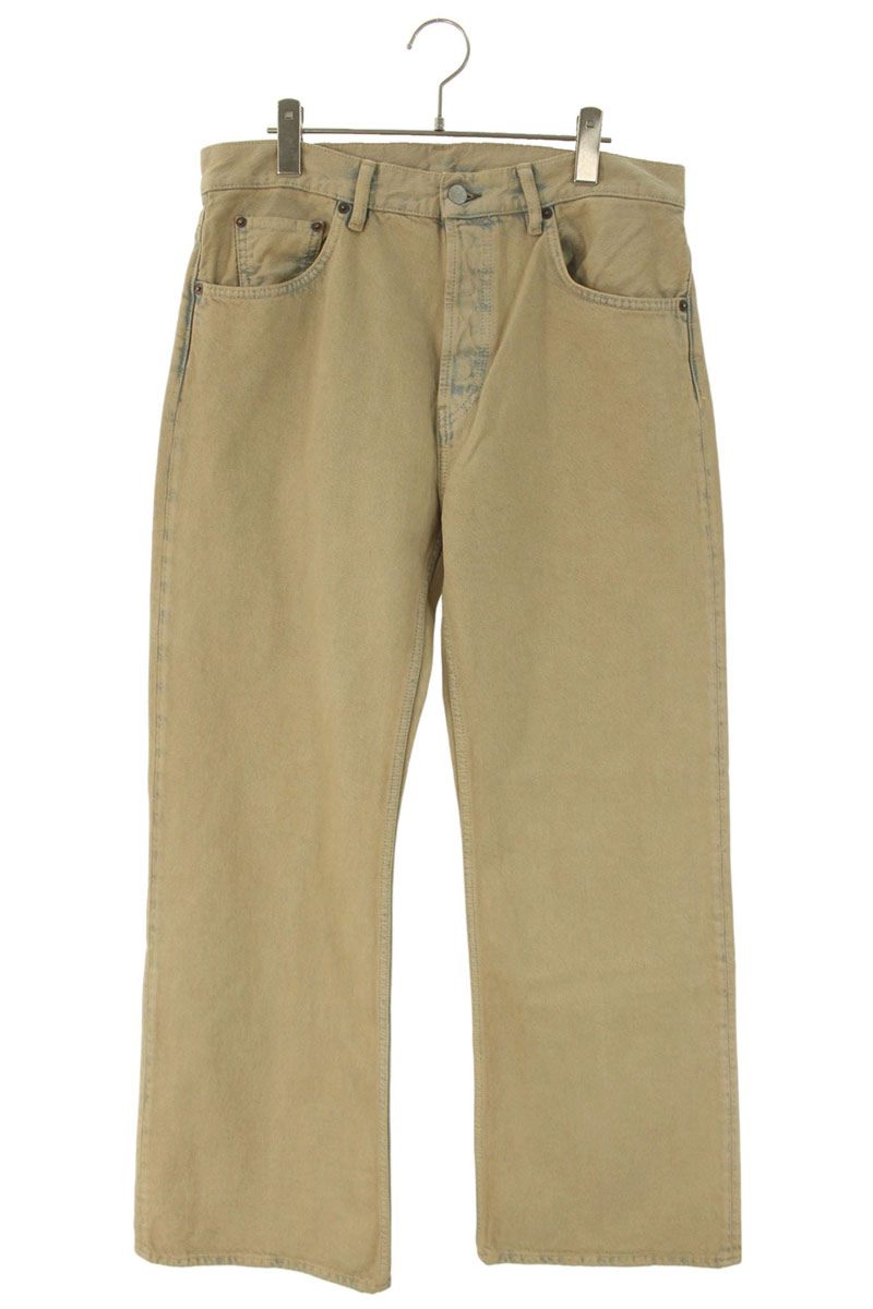 アクネストゥディオズ ACNE STUDIOS　 サイズ:31/32 2021M ヴィンテージ加工フレアワイドデニムパンツ(インディゴ×ブラウン)【101152】【SB01】【メンズ】【中古】bb127#rinkan*A 35,035円