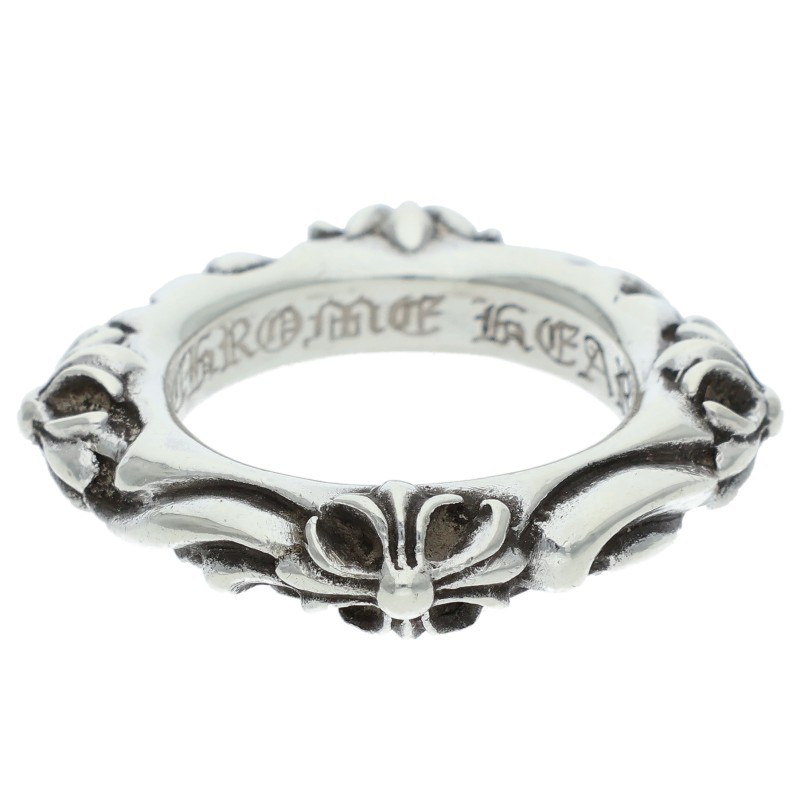 クロムハーツ Chrome Hearts　 サイズ:9号 SBT BAND SBTバンド シルバーリング(シルバー 8.19g)【401152】【NO05】【小物】【中古】bb30#rinkan*B