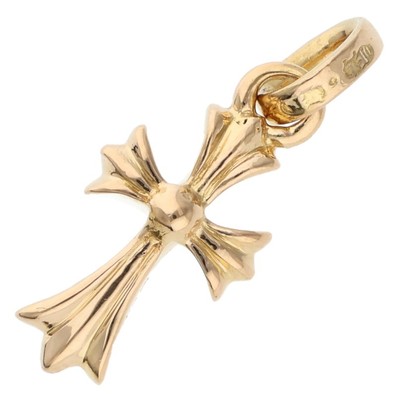 クロムハーツ Chrome Hearts　 22K CRS BBYFAT 22Kベイビーファット ゴールドネックレストップ(イエローゴールド 3.42g)【101152】【SS07】【小物】【中古】bb377#rinkan*B