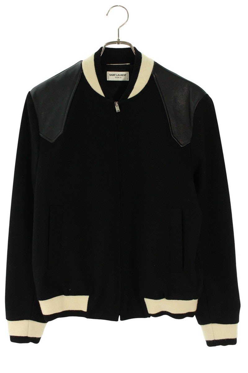 SAINTLAURENTサンローランパリ　テディジャケット　スタジャン 楽天市場】SAINT LAURENT PARIS 2015AW Teddy Jacket 354718 YYL80