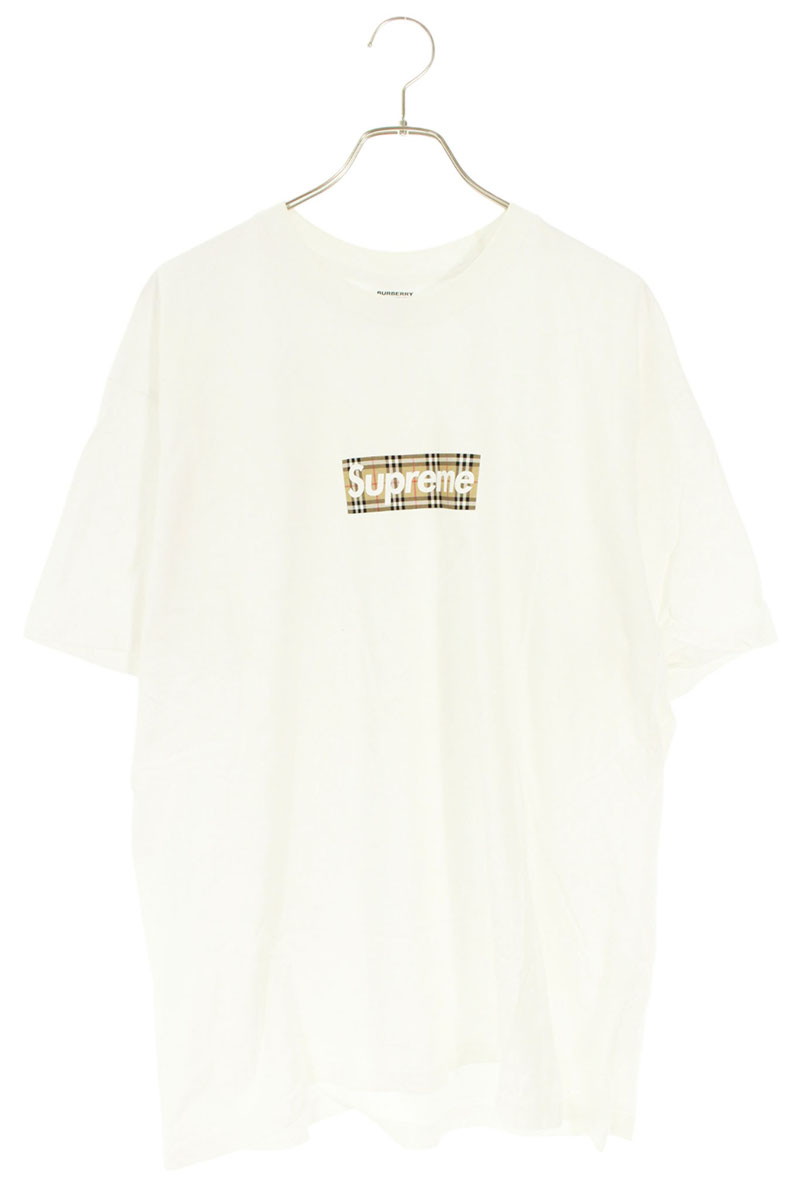 楽天市場】シュプリーム SUPREME サイズ:L 22SS Burberry Box Logo Tee