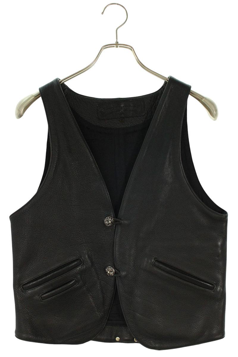 【同梱禁止でお願いします。様　　専用】クロムハーツ　レザーベスト 楽天市場】CHROME HEARTS 銀座店 クロムハーツ STIFF レザー ベスト
