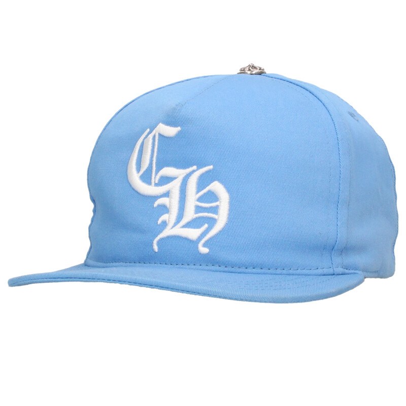 クロムハーツ Chrome Hearts　 サイズ:ONE SIZE CH HAT CH刺繍ベースボール帽子(ブルー調)【401152】【SJ02】【小物】【中古】bb431#rinkan*B