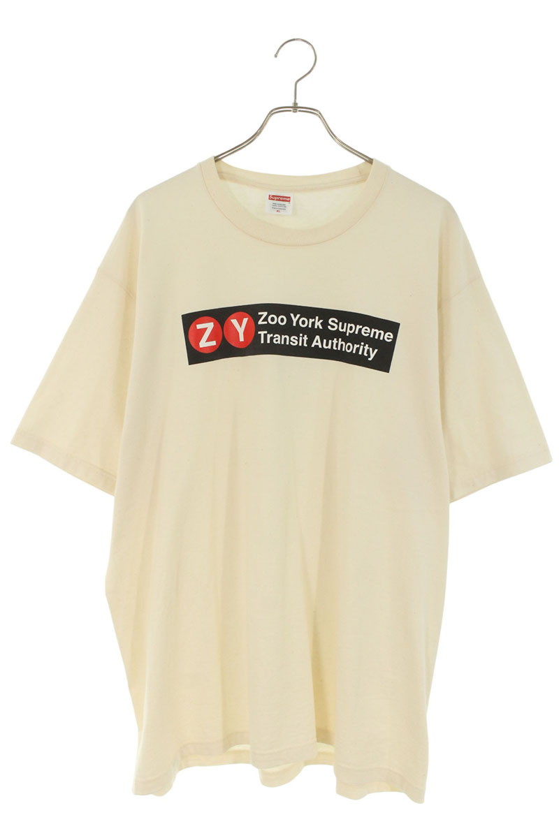 シュプリーム SUPREME 大きさ:XL  25SS  Zoo York Transit Tee ズーヨークトランジットプルオーバー(象牙色)【215062】【OM10】【メンズ】【中古】bb51#rinkan*A