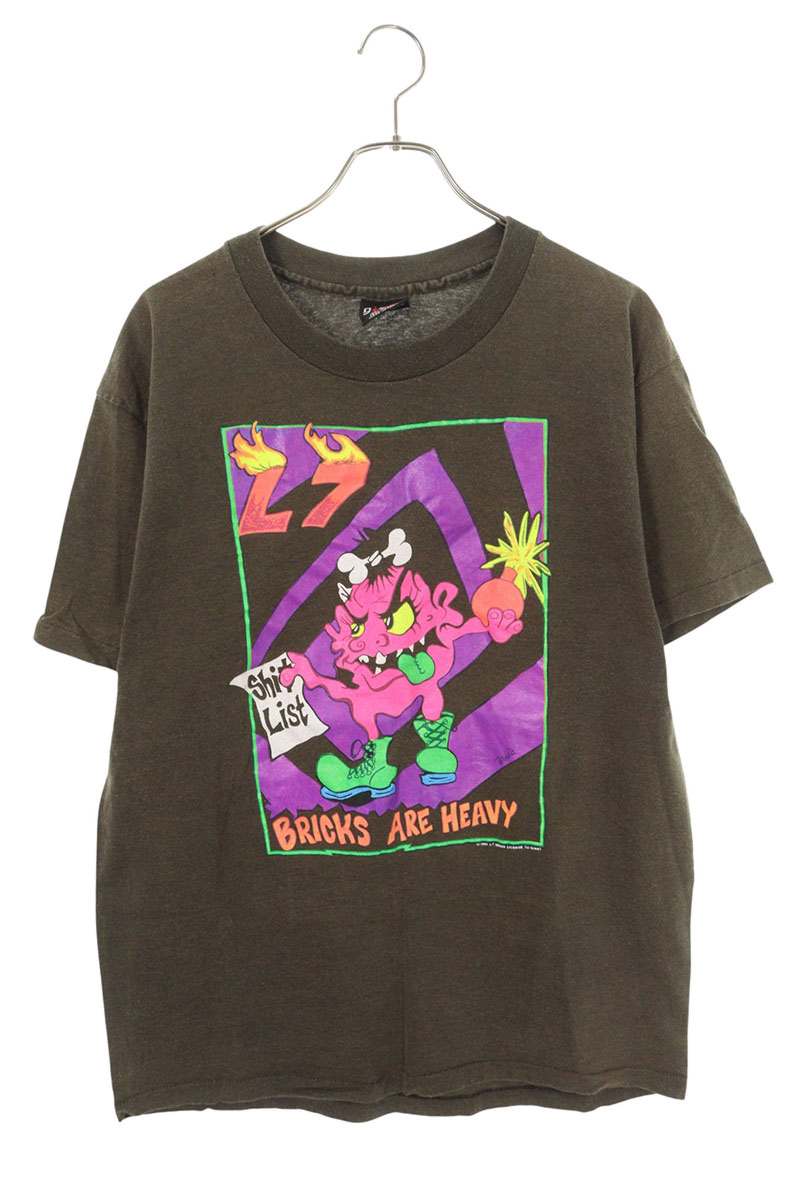 ヴィンテージ VINTAGE サイズ:XL L7 Bricks Are Heavy ヴィンテージプリントTシャツ(ブラック調)【923062】【OM10】【メンズ】【中古】bb132#rinkan*B|RINKAN