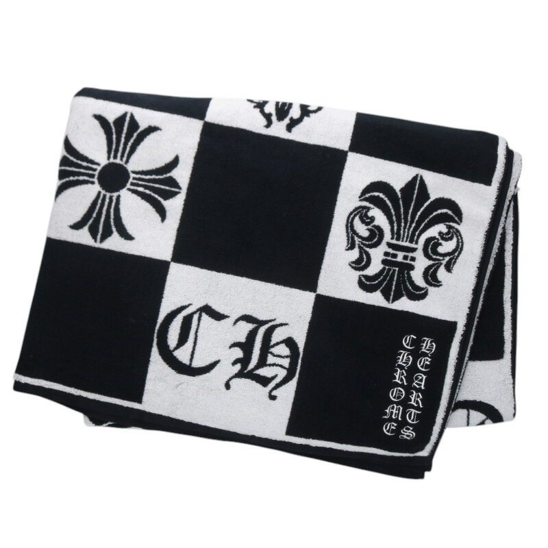 CHROME HEARTSクロムハーツ セメタリークロス　ビーチタオル 【新品】 CHROME HEARTS クロムハーツ セメタリークロス ジャカード ビーチ