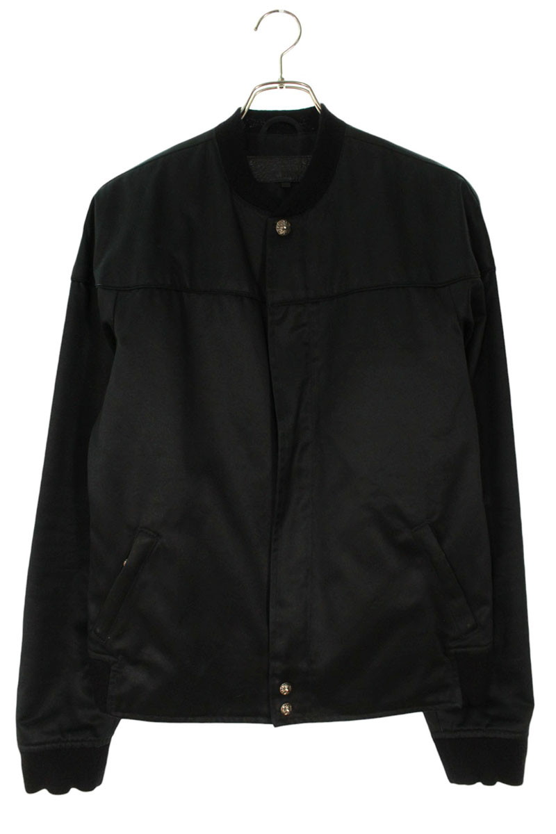 クロムハーツ Chrome Hearts　 サイズ:M TEARDROP FBRC V1J キルティング ダブルジップブルゾン(ブラック×シルバー)【901152】【SS07】【メンズ】【中古】bb377#rinkan*B
