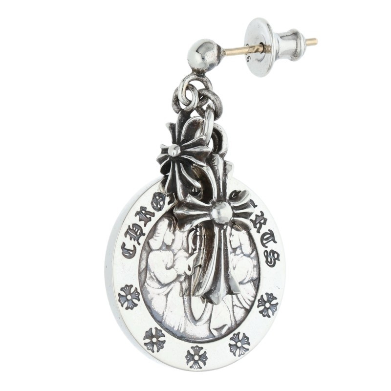 楽天市場】クロムハーツ CHROME HEARTS エンジェル メダル V2 ピアス