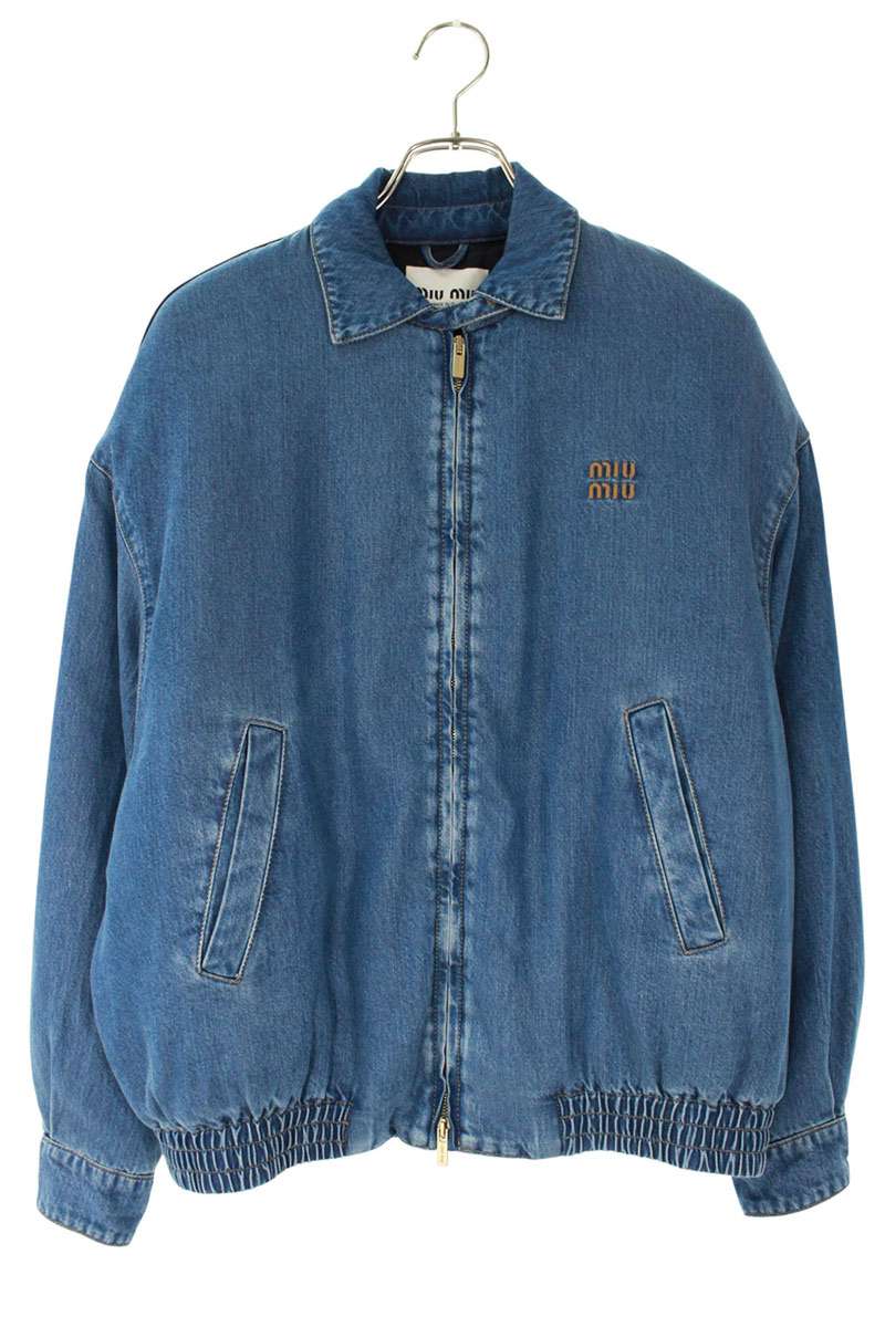 楽天市場】ミュウミュウ miumiu サイズ:38 GWB221 ユーズド加工ロゴ