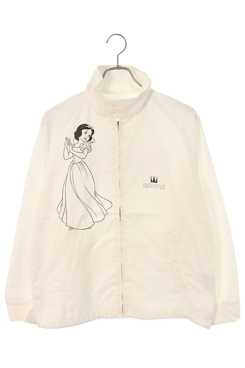 シークエル SEQUEL　 サイズ:M 24AW WE-24AW-SWJK-01 WEEKEND SNOW WHITEプリントブルゾン(ホワイト)【611152】【BS99】【メンズ】【中古】bb18#rinkan*S