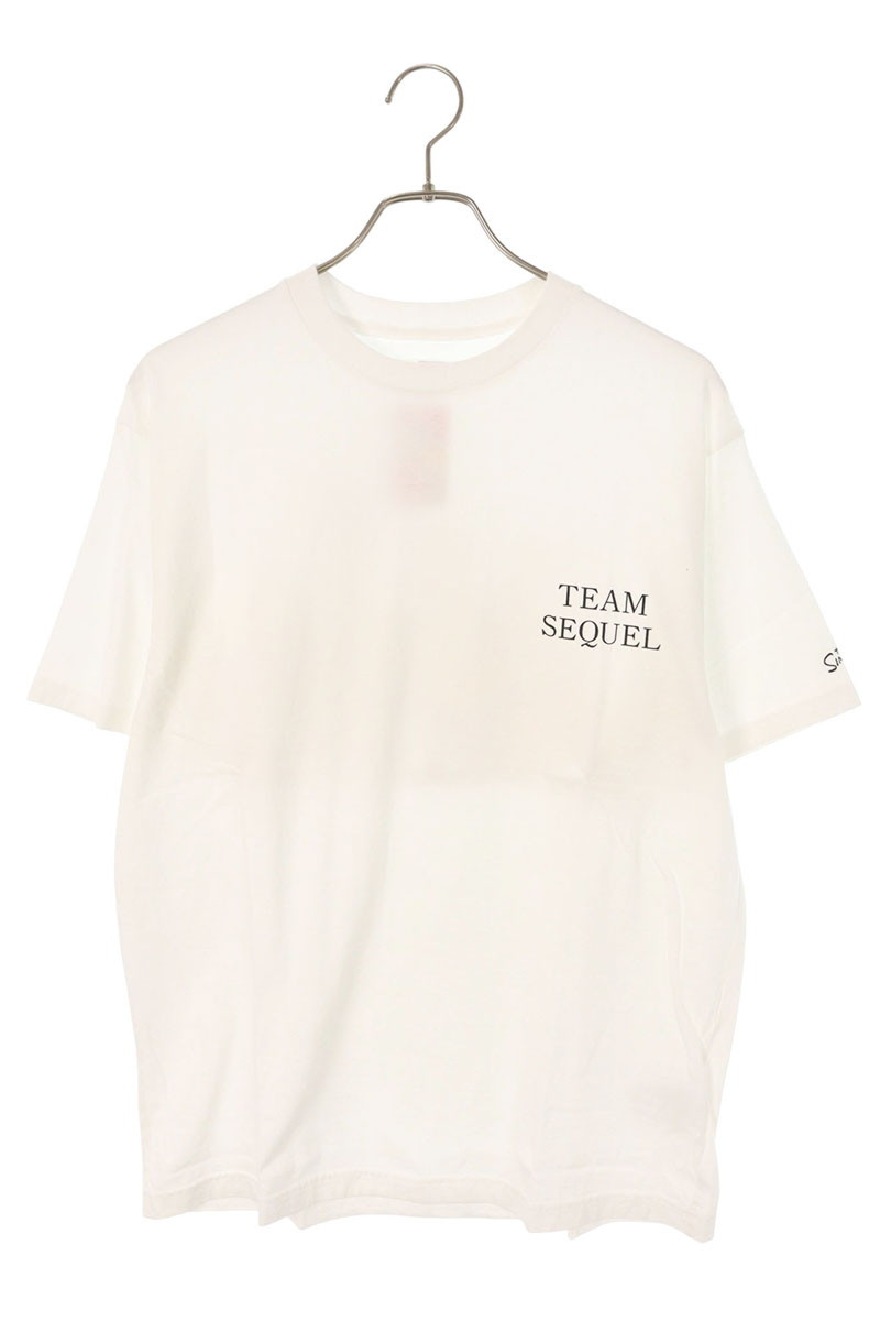 シークエル SEQUEL　 サイズ:M 24AW SQ-24AW-TSST-01 SimpsonsプリントTシャツ(ホワイト)【611152】【BS99】【メンズ】【中古】bb18#rinkan*S
