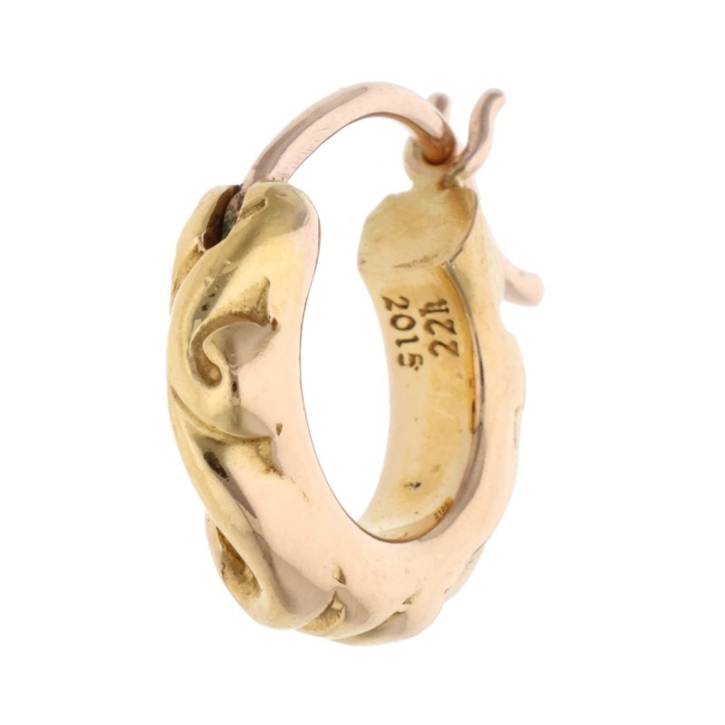 楽天市場】クロムハーツ Chrome Hearts 22K HOOP TFP TINY タイニー