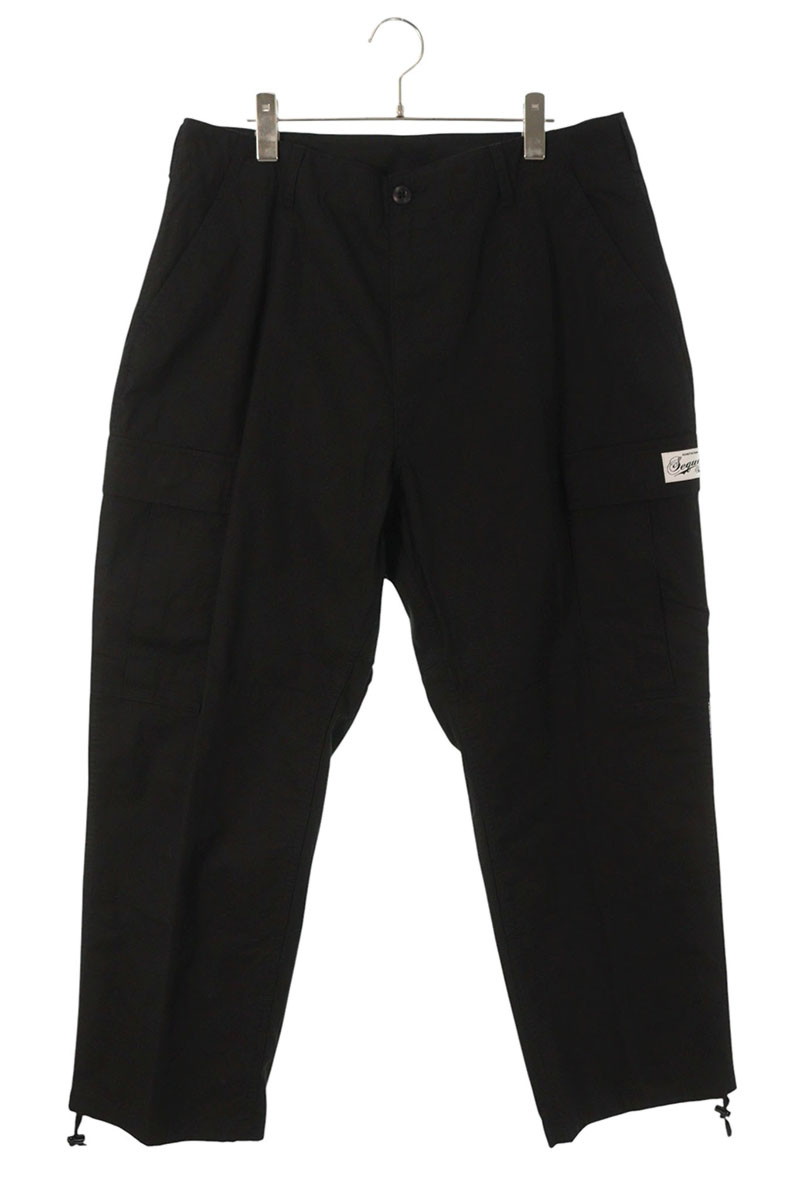 シークエル SEQUEL　 サイズ:L TYPE-BDU カーゴロングパンツ(ブラック)【221152】【BS99】【メンズ】【中古】bb18#rinkan*B