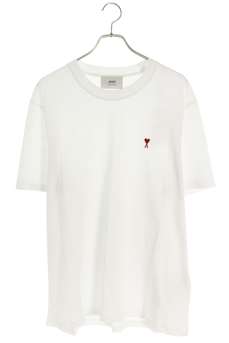アミアレクサンドルマテュッシ AMI Alexandre Mattiussi サイズ:XXL BFSBFUTS035724 ハートA刺繍Tシャツ(ホワイト)【021152】【SB01】【メンズ】【新古品】bb78#rinkan*N