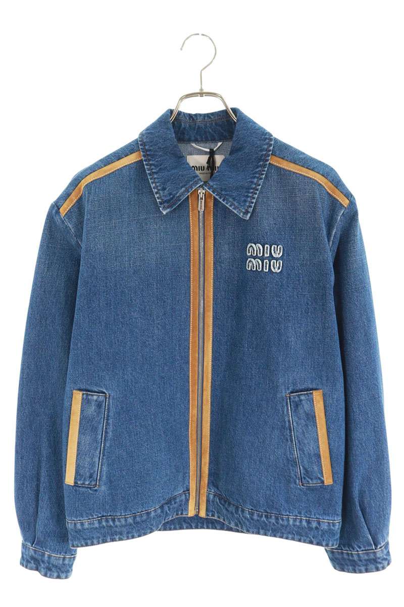 楽天市場】ミュウミュウ miumiu サイズ:38 GWB221 ユーズド加工ロゴ