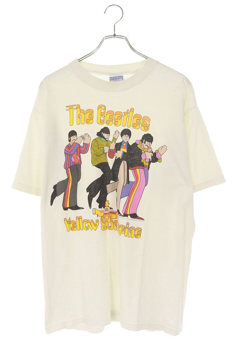 ヴィンテージ VINTAGE　 サイズ:XL THE BEATLES ビートルズ YELLOW SUBMARINETシャツ(ホワイト)【221152】【BS99】【メンズ】【中古】bb378#rinkan*C