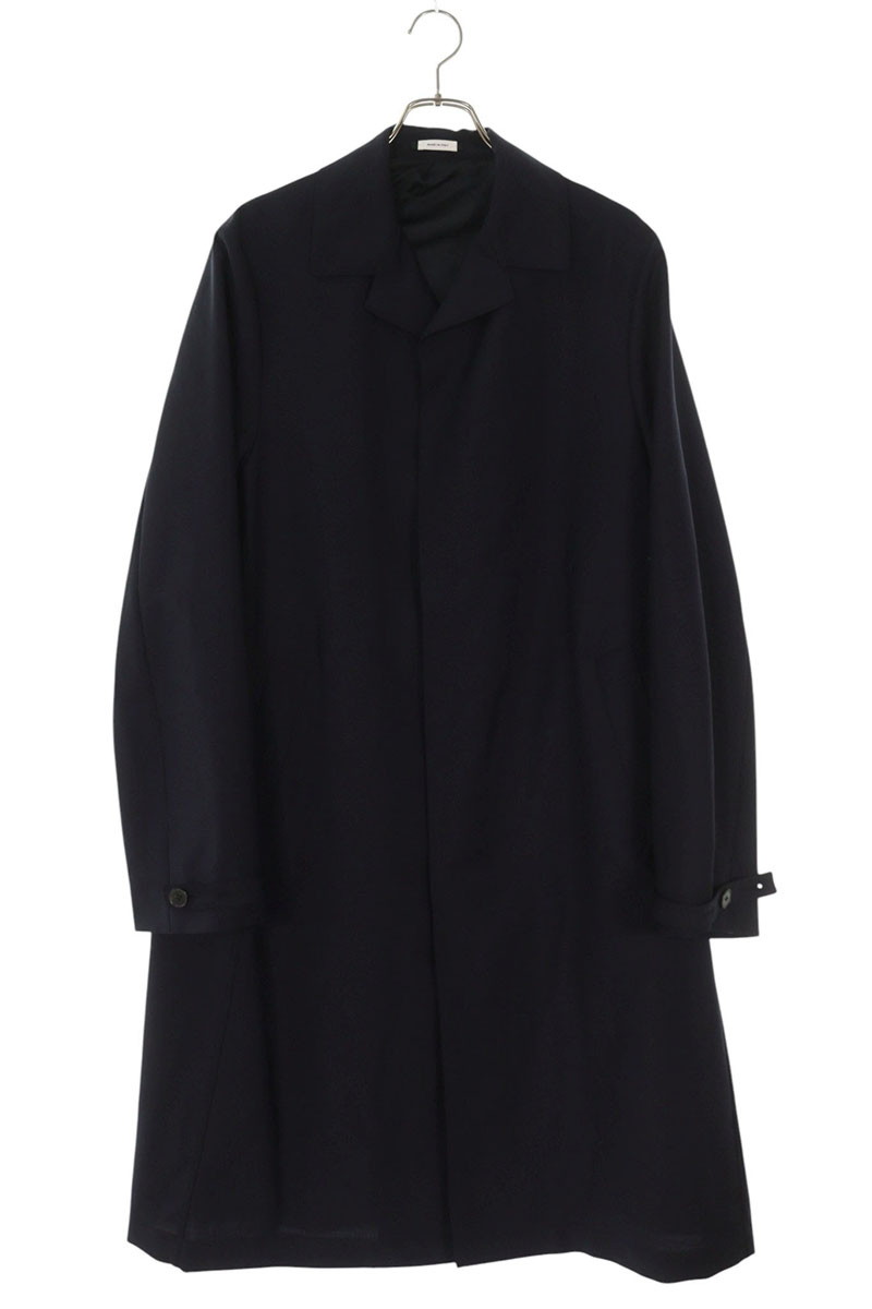 ジルサンダー JILSANDER　 サイズ:46 JSUO470302 トロピカルウールステンカラーコート(ネイビー)【321152】【BS99】【メンズ】【中古】bb212#rinkan*B
