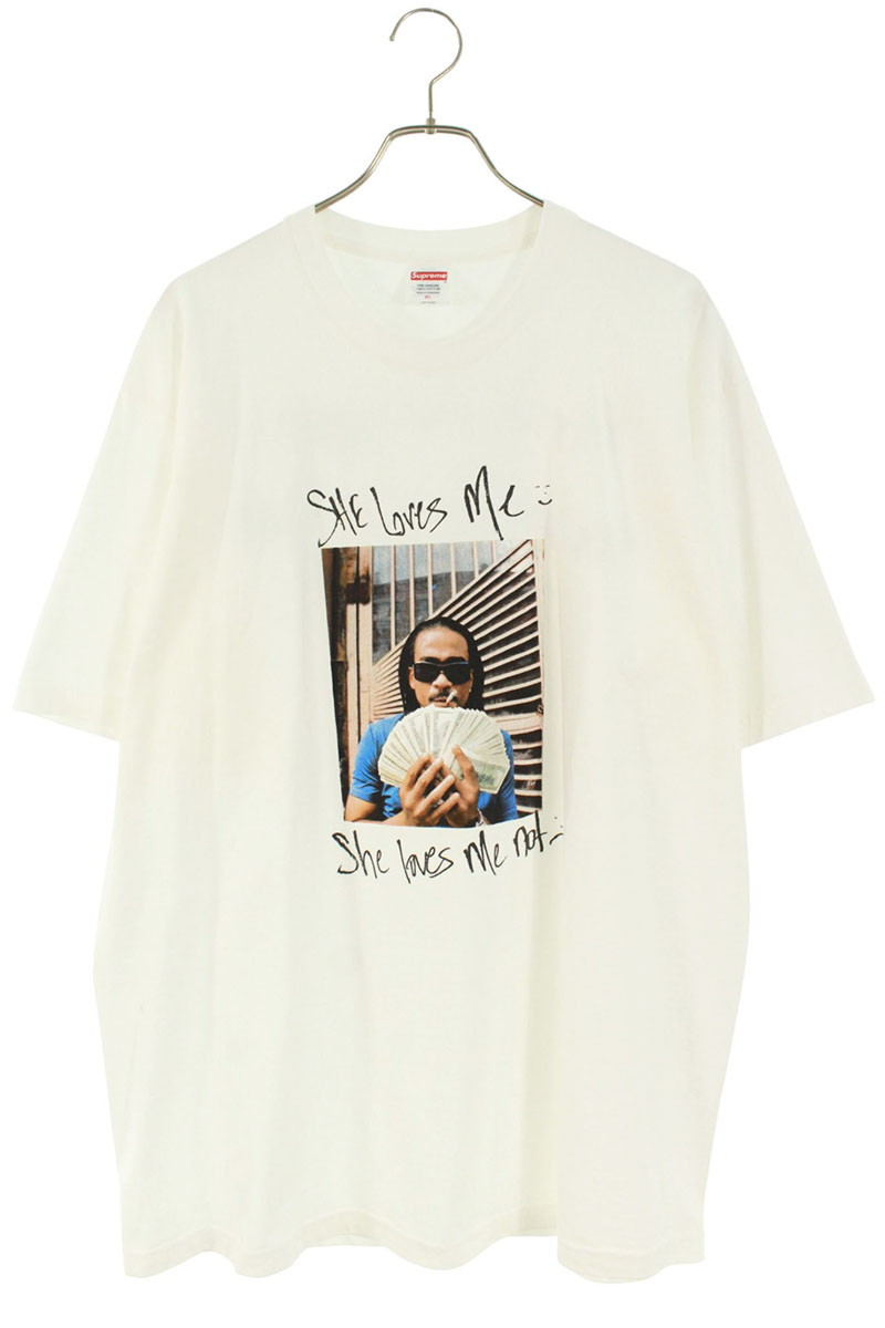 シュプリーム SUPREME 大きさ:XL  25SS  MAX B 映し絵刷り上げるプルオーバー(白いこと)【215062】【OM10】【メンズ】【中古】bb78#rinkan*B
