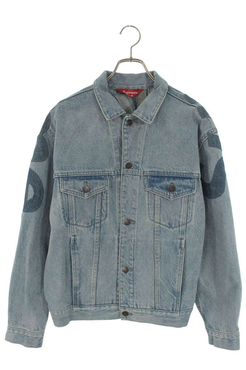楽天市場】M【Supreme 22ss Inset Logo Denim Trucker Jacket Washed