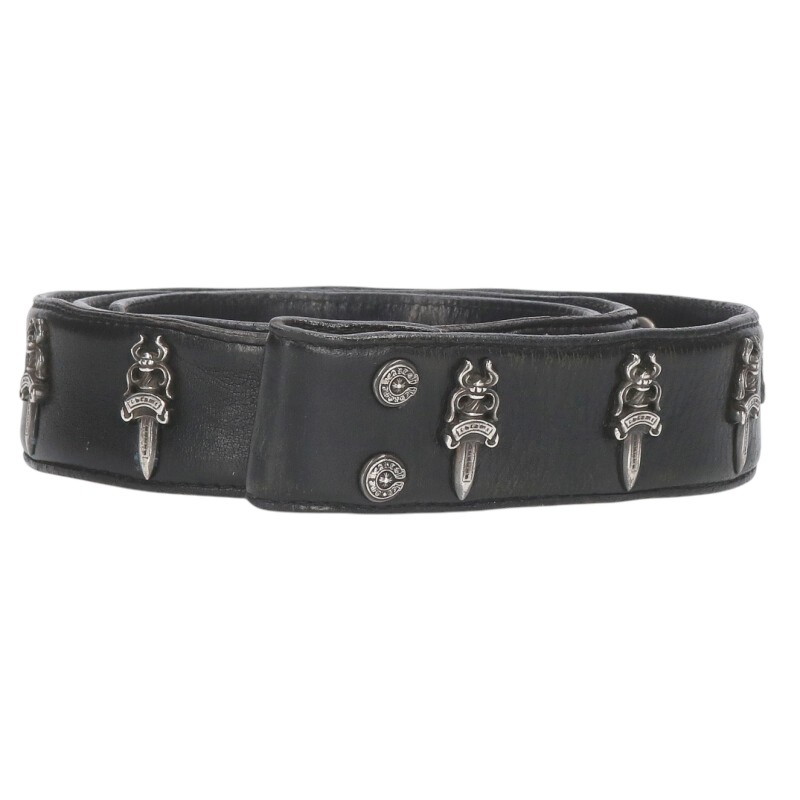 楽天市場】CHROME HEARTS LOADED DAGGER 40” BELT STRAP W/BUCKLE