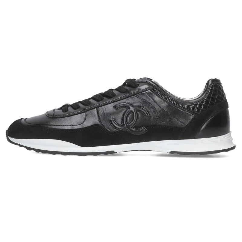 美品　シャネル　CHANEL スニーカー モノトーンスニーカー　ココマーク CHANEL - CHANEL ココマーク モノトーン スニーカー 靴の通販 by