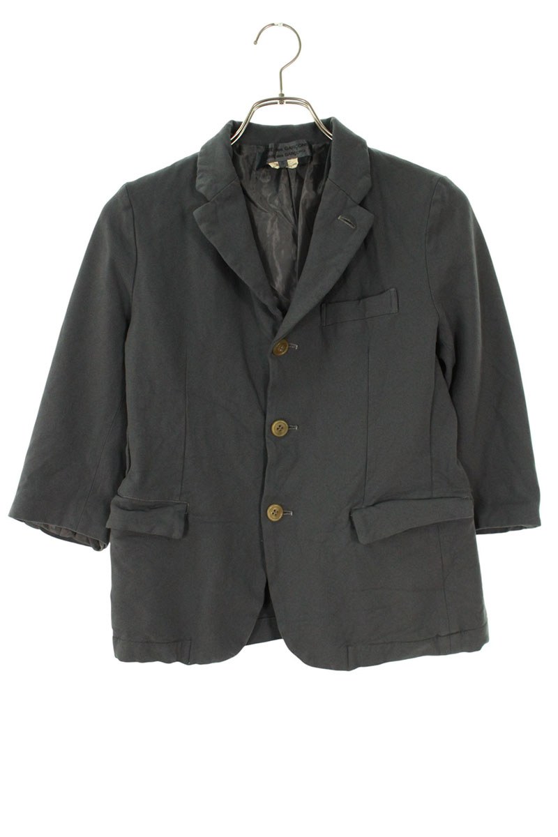 コムデギャルソンコムデギャルソン COMME des GARCONSCOMME des GARCONS　 サイズ:S 10SS RE-J009 AD2009ポリ縮絨五分袖ジャケット(グレー)【621152】【BS99】【レディース】【中古】bb51#rinkan*A