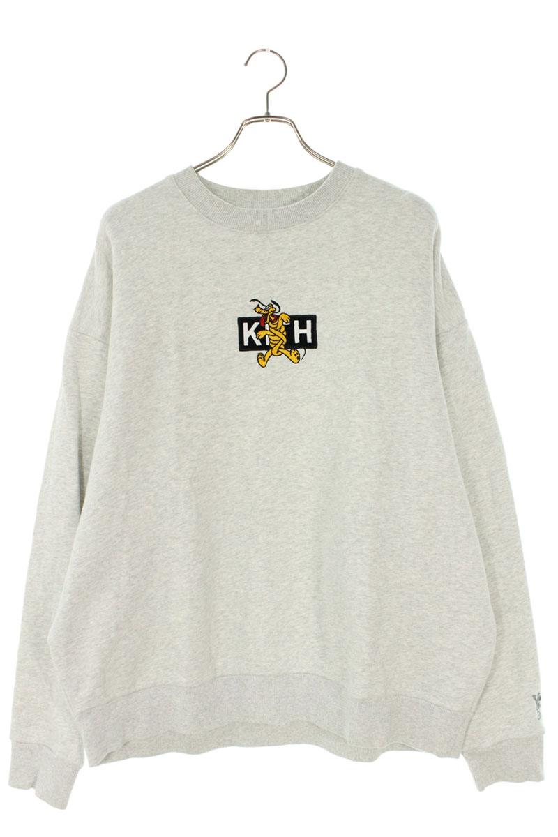 KITH グーフィー 刺繍 スウェット アイボリー 美品 キス スウェット グーフィー Disney goofy メンズ SIZE L KITH