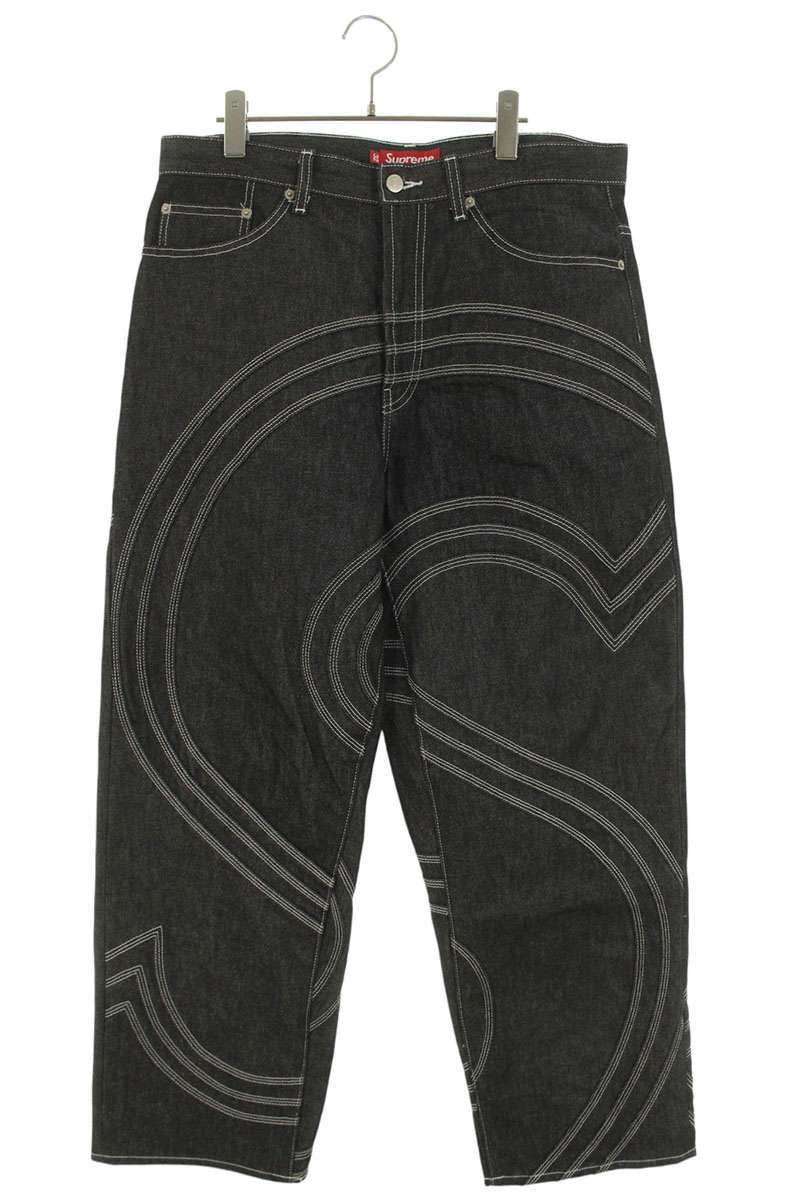 専用supreme シュプリーム デニムパンツ　32インチ　９０’ｓ　美品　正規 中古・古着通販】SUPREME (シュプリーム) Script Jacquard Double Knee