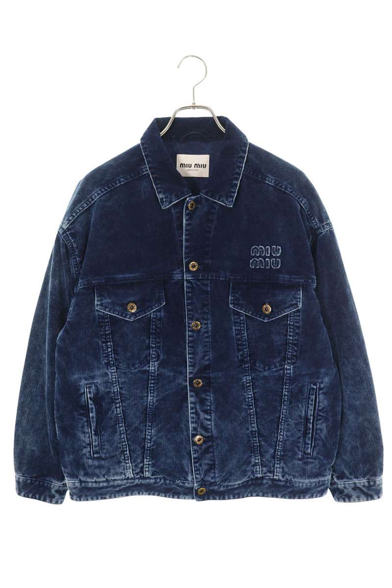 楽天市場】ミュウミュウ miumiu サイズ:38 GWB221 ユーズド加工ロゴ